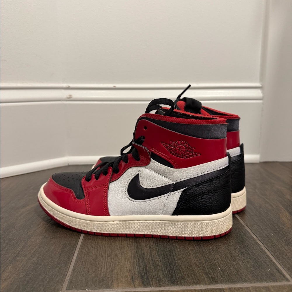 Nike Air Jordan 1 High Red, Black, and White Sneakers